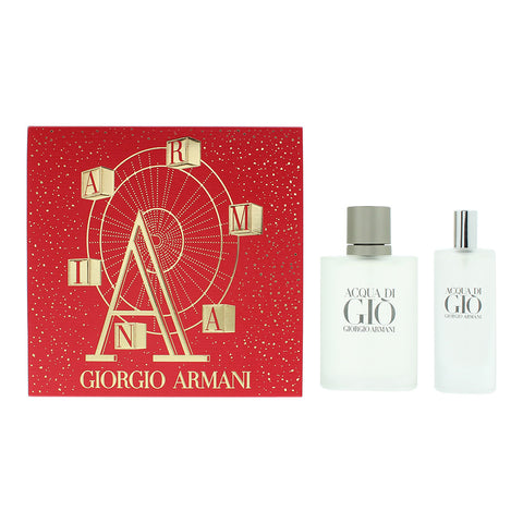 Giorgio Armani Acqua Di Giò 2 Piece Gift Set: Eau De Toilette 50ml - Eau De Toilette 15ml