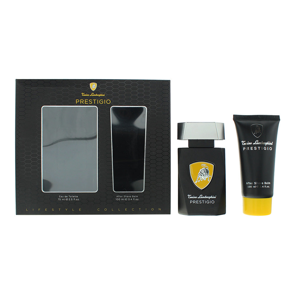 Tonino Lamborghini Prestigio 2 Piece Gift Set: Eau de Toilette 75ml - Aftershave