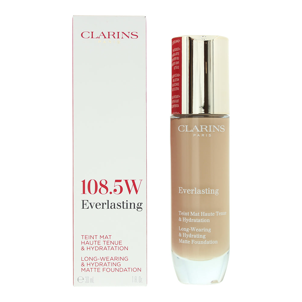 Clarins Everlasting Long-Wearing & Hydrating 108.5W Cashew Matte Foundation 30ml