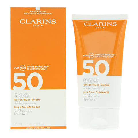 Clarins Spf 50 Sun Care Gel To Oil 150ml