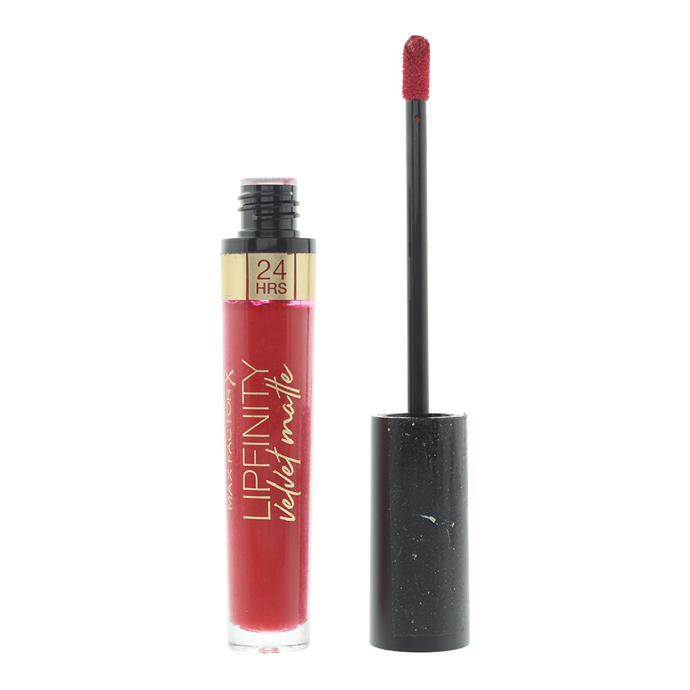 Max Factor Lipfinity Velvet Matte 025 Red Luxury Liquid Lipstick 3.5ml