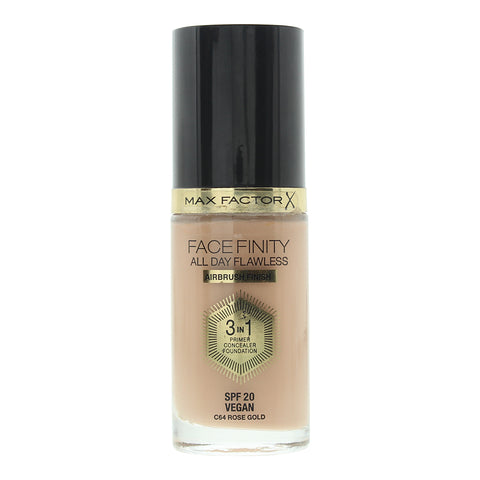 Max Factor Face Finity All Day Flawless 3 In 1 64 Rose Gold Foundation 30ml