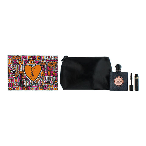 Yves Saint Laurent Black Opium 2 Piece Gift Set: Eau de Parfum 50ml - Mascara 2ml - Pouch