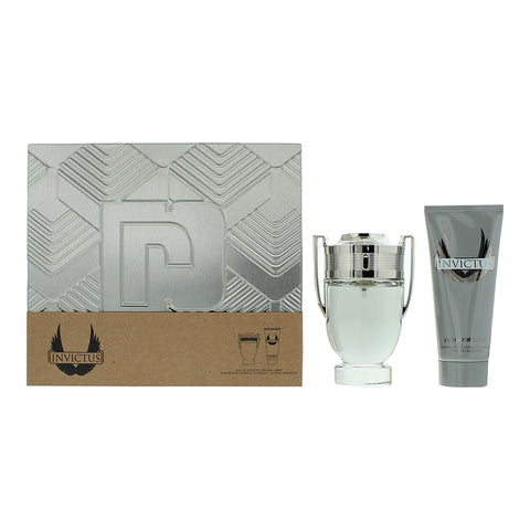 Paco Rabanne Invictus 2 Piece Gift Set: Eau de Toilette 100ml - Shower Gel 100ml