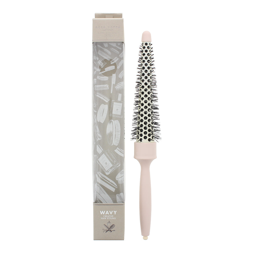 Acca Kappa Wavy Cone-Shaped Pink Hair Brush