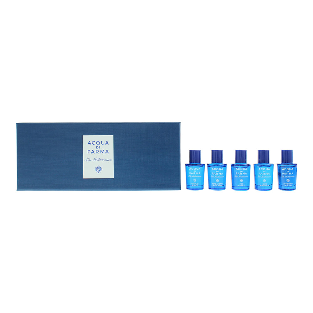 Acqua Di Parma Blu Mediterraneo Mirto Di Panarea Minature 5 Piece Gift Set: Eau de Toilette 5 x 5ml