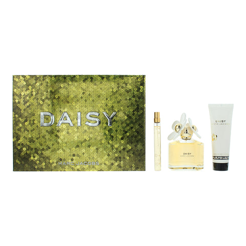 Marc Jacobs Daisy 3 Piece Gift Set: Eau de Toilette 100ml - Body Lotion 75ml - Eau de Toilette 10ml