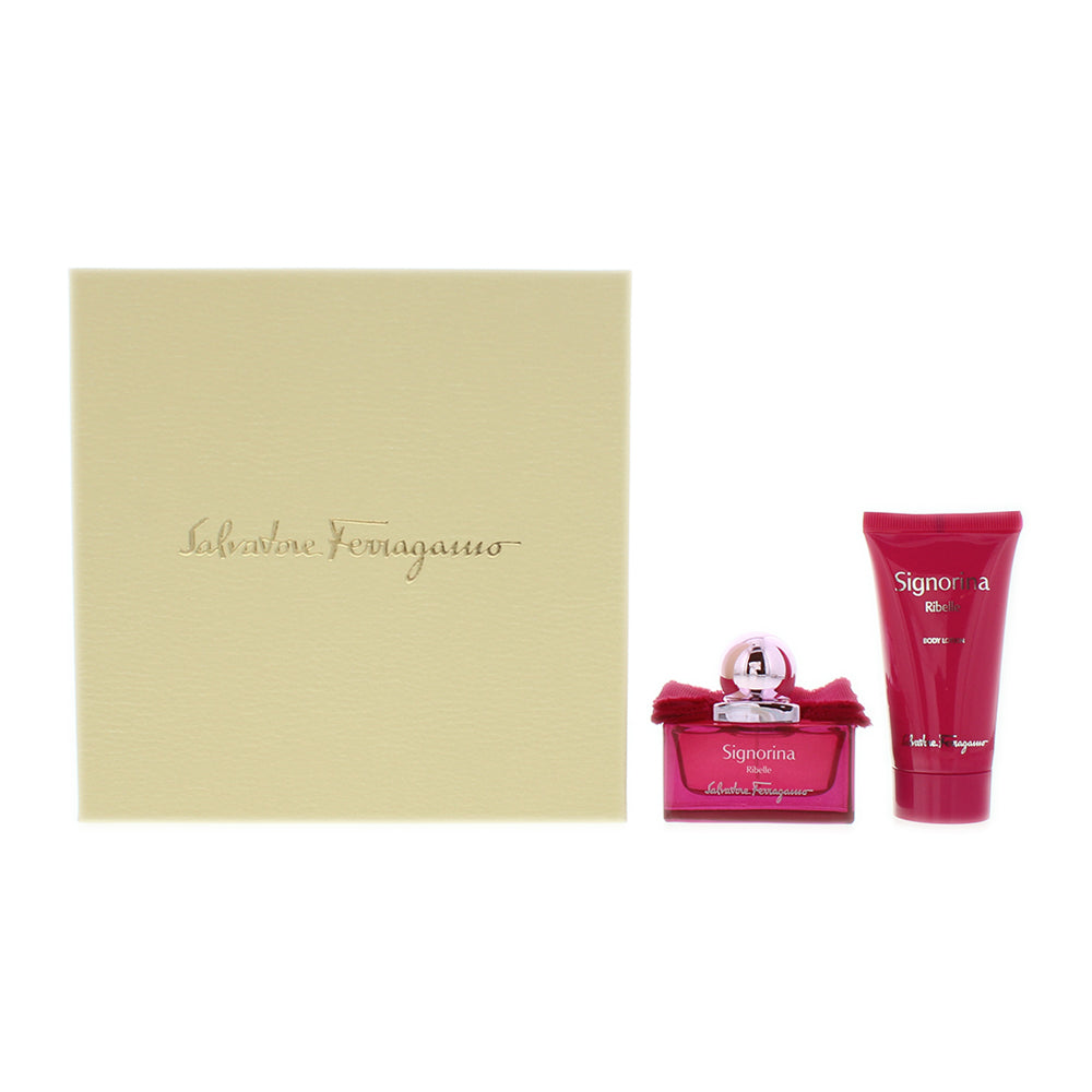 Salvatore Ferragamo Signorina Ribelle 2 Piece Gift Set: Eau de Parfum 30ml - Body Lotion 50ml