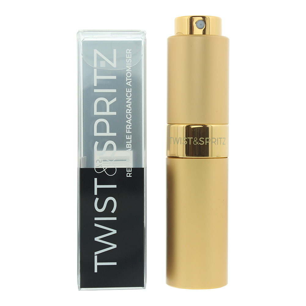 Twist & Spritz Atomiser Refilable Rose Gold Spray 8ml