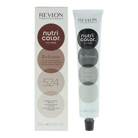 Revlon Nutri Color Filters 524 Coppery Pearl Brown 3 In 1 Hair Cream 100ml