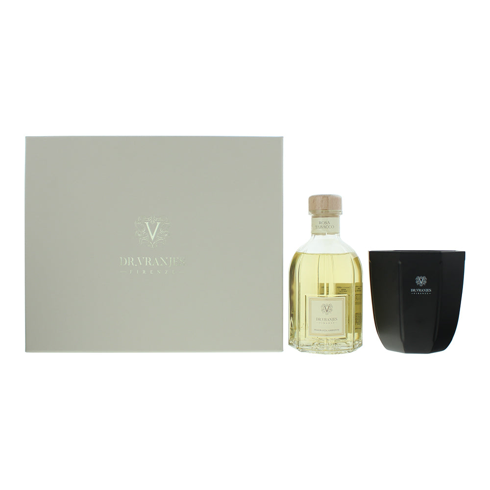 Dr. Vranjes Firenze Rosa Tabacco 2 Piece Gift Set: Diffuser 500ml - Candle 500g