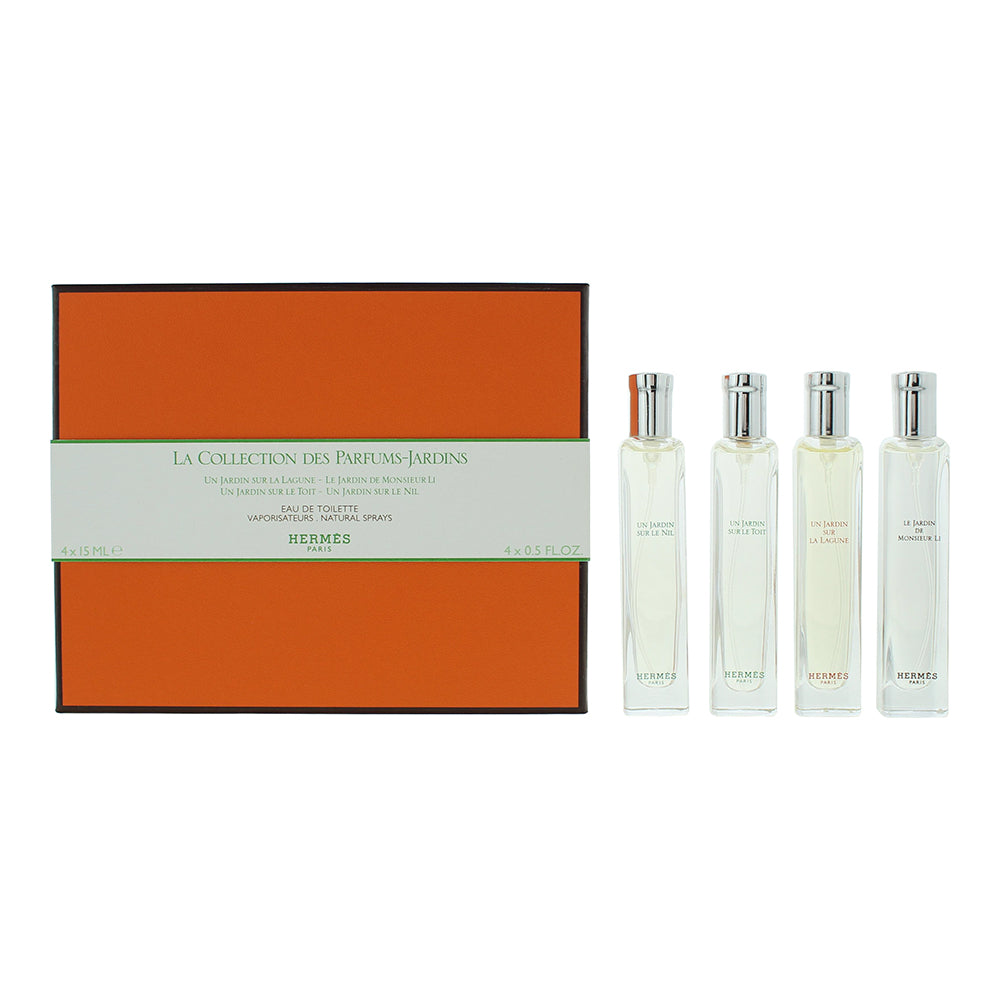 Hermès La Collection Des Parfums - Jardins 4 Piece Gift Set: Eau de Toilette 4 x 15ml