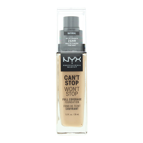 NYX Can't Stop Won't Stop 24H Natural Foundation 30ml