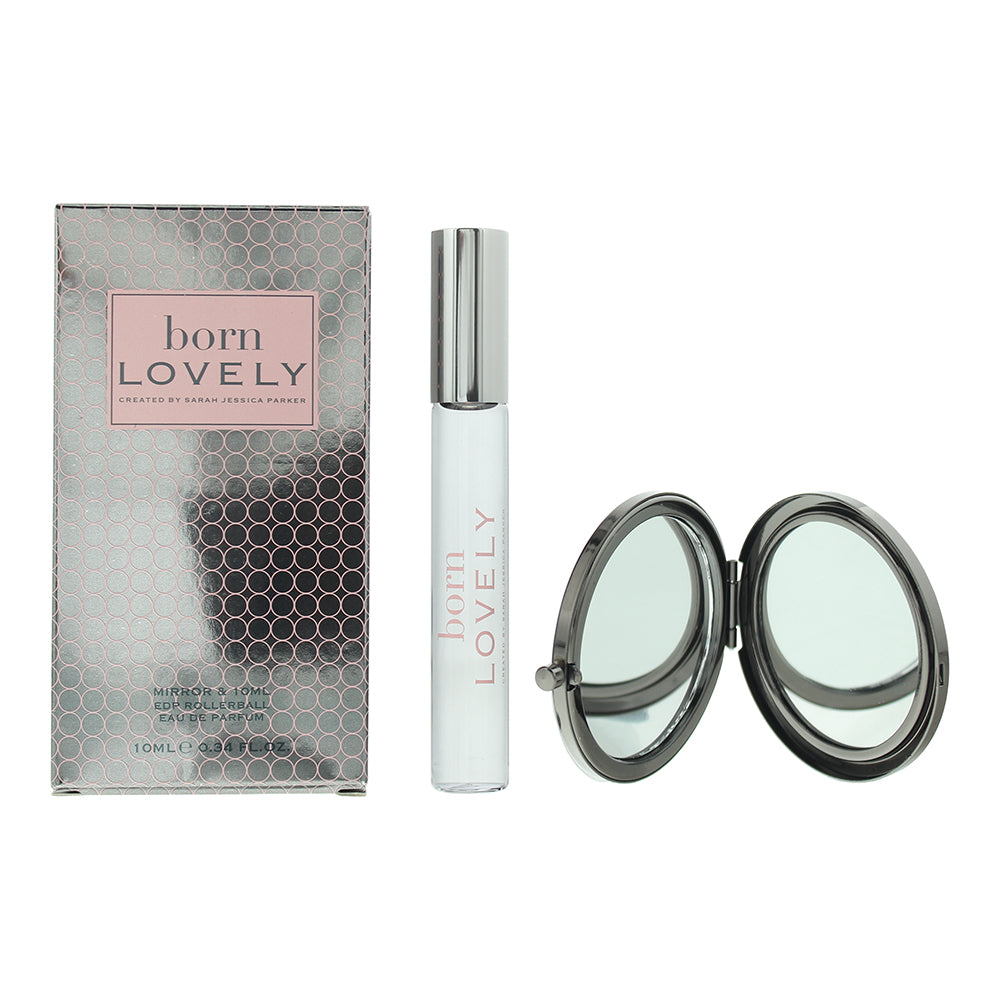 Sarah Jessica Parker Born Lovely Rollerball 2 Piece Gift Set: Eau de Parfum 10ml - Mirror