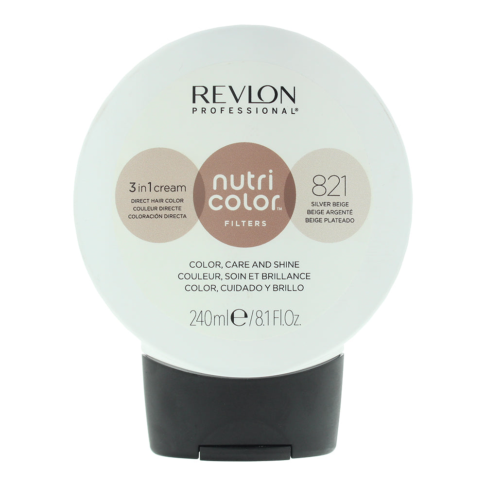 Revlon Nutri Color Filters 821 Sliver Beige 3 In 1 Hair Colour 240ml