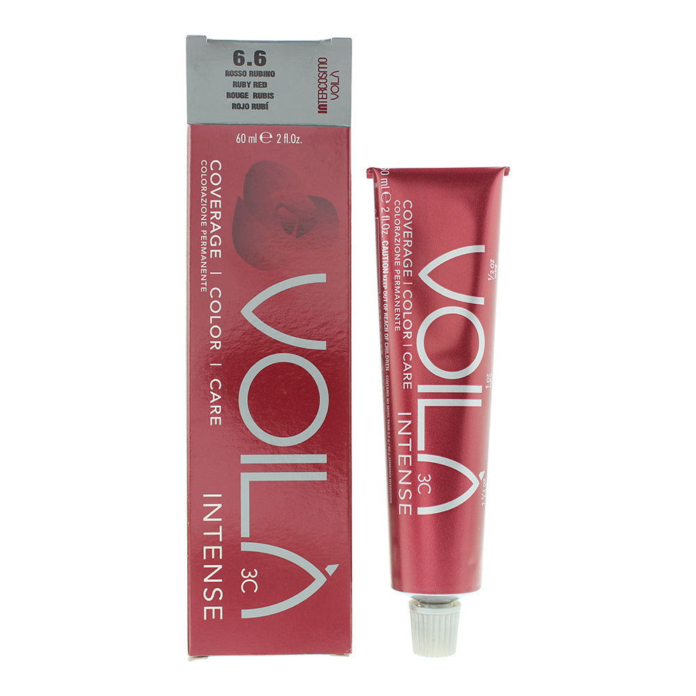 Intercosmo Voilà 3C Intense 6.6 Ruby Red Hair Colour 60ml