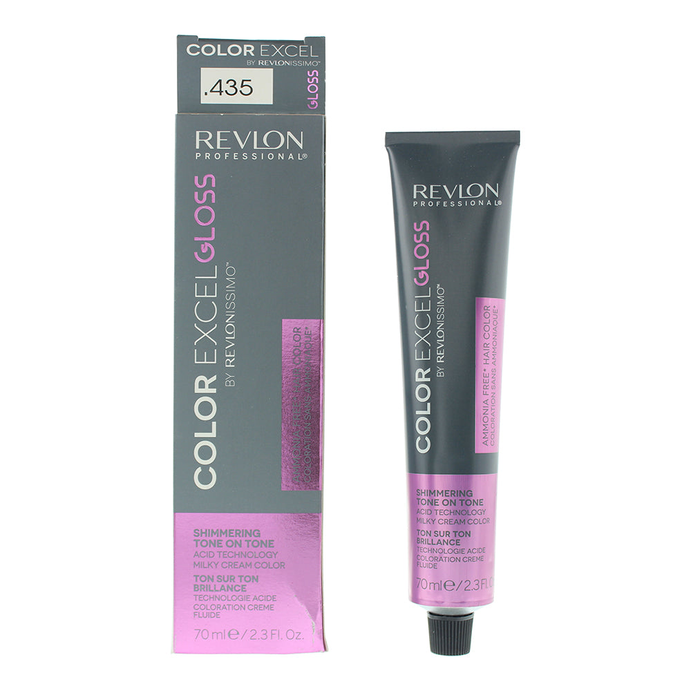 Revlon Revlonissimo Colorsmetique Color Excel Gloss .435 Peach Hair Colour 70ml