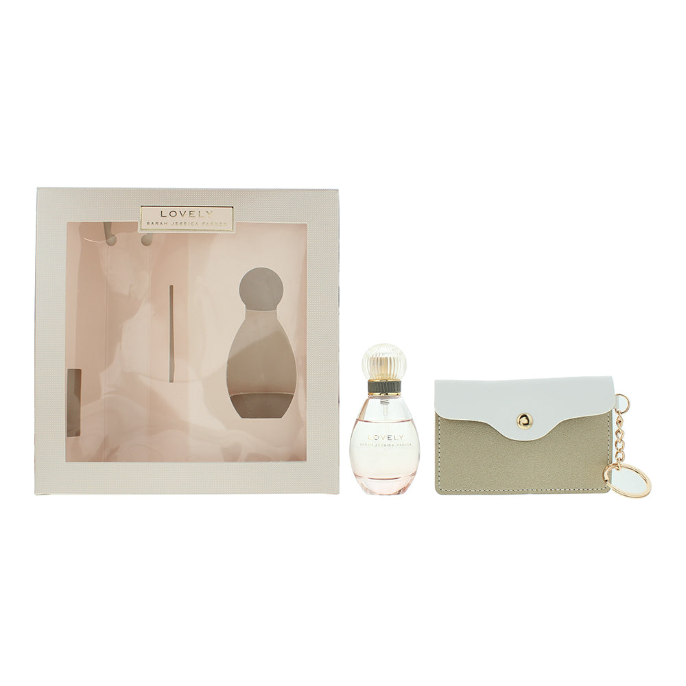 Sarah Jessica Parker Lovely 2 Piece Gift Set: Eau de Parfum 30ml - Gold Purse Key Ring