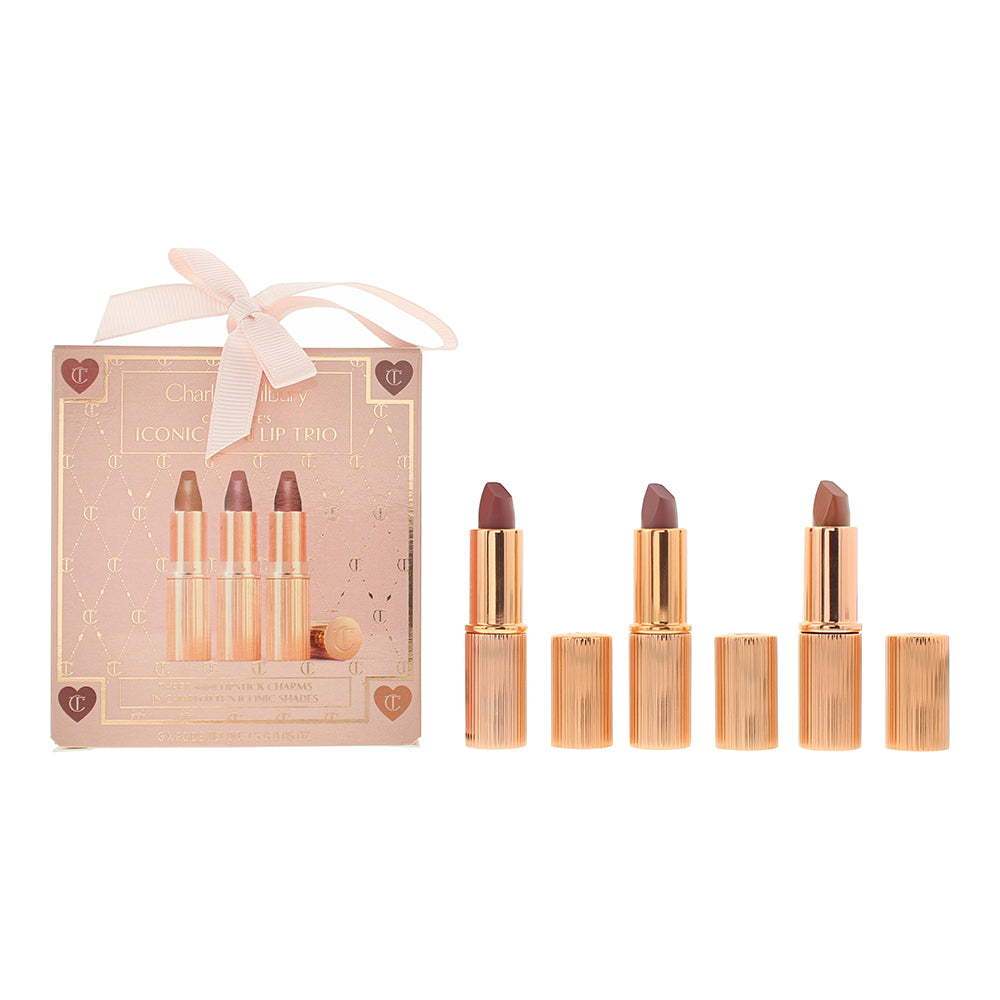 Charlotte Tilbury Iconic Mini Lip Trio 3 Piece Gift Set: Lipstick 3 x 1.5g