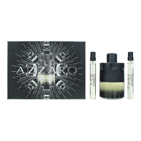 Azzaro The Most Wanted 3 Piece Gift Set: Eau de Toilette 100ml - Eau de Toilette 10ml - Eau de Toilette 10ml