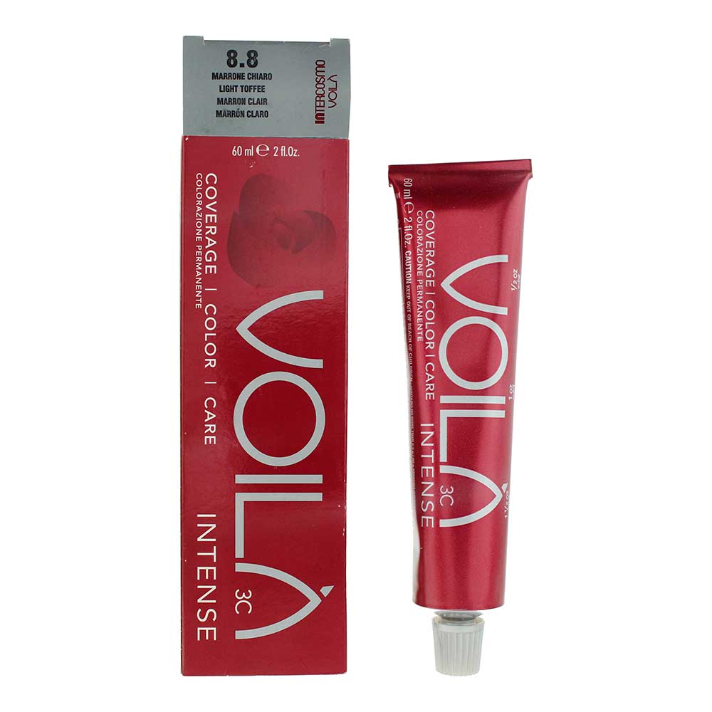 Intercosmo Voilà 3C Intense 8.8 Light Toffee Hair Colour 60ml