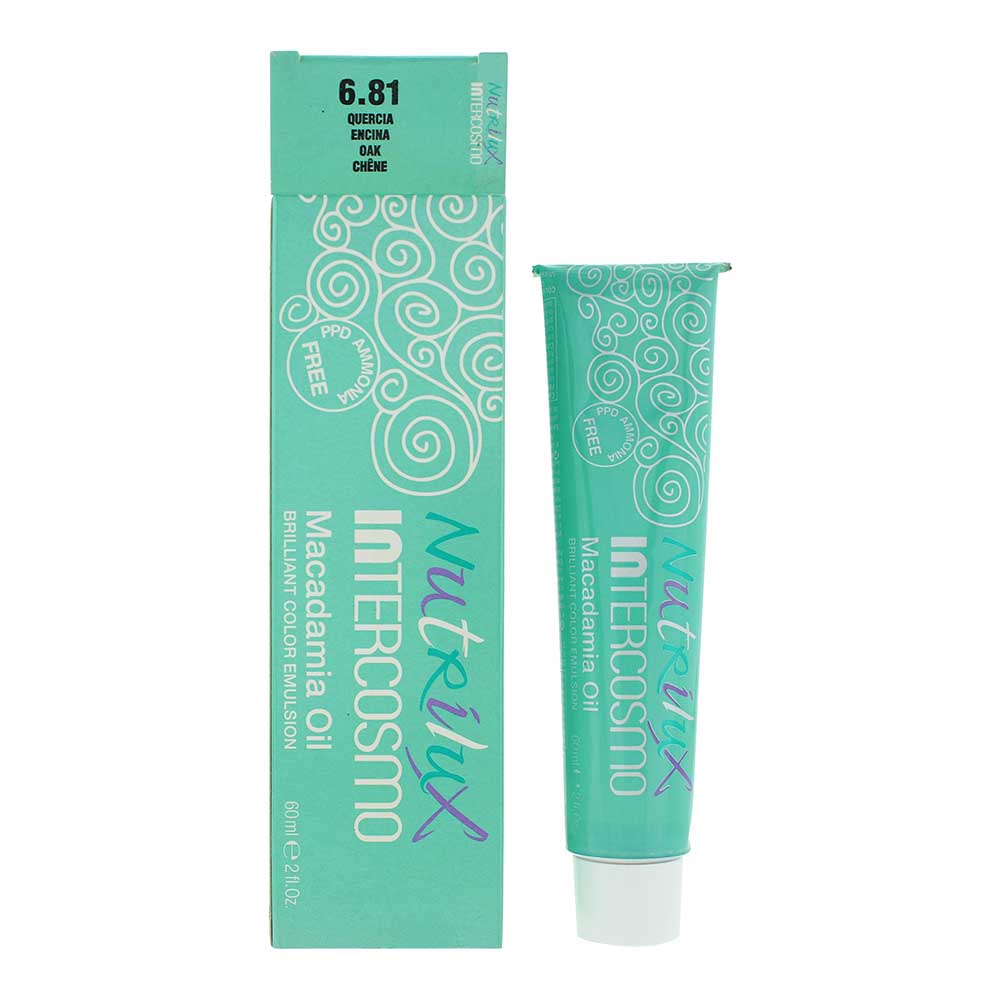 Intercosmo Nutrilux Macadamia Oil 6.81 Oak Hair Colour 60ml