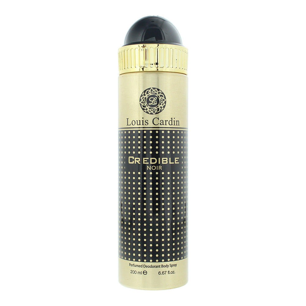Louis Cardin Credible Noir Perfumed Deodorant Body Spray 200ml