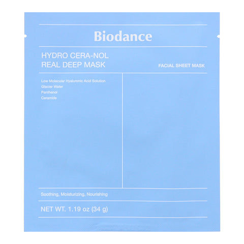 Biodance Hydro Cera-Nol Real Deep Mask Sheets 4 x 34g