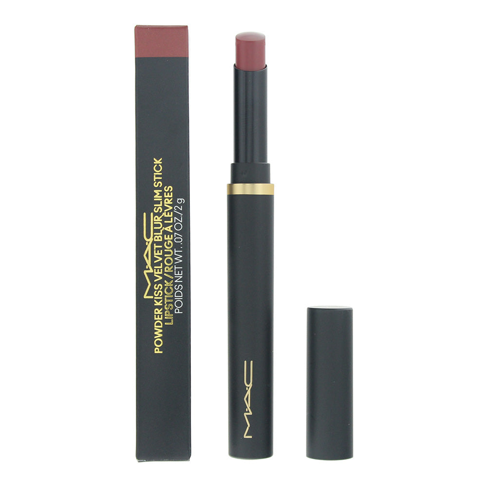MAC Powder Kiss Velvet Blur Slim Stick 880 Rose Mary Lipstick 2g