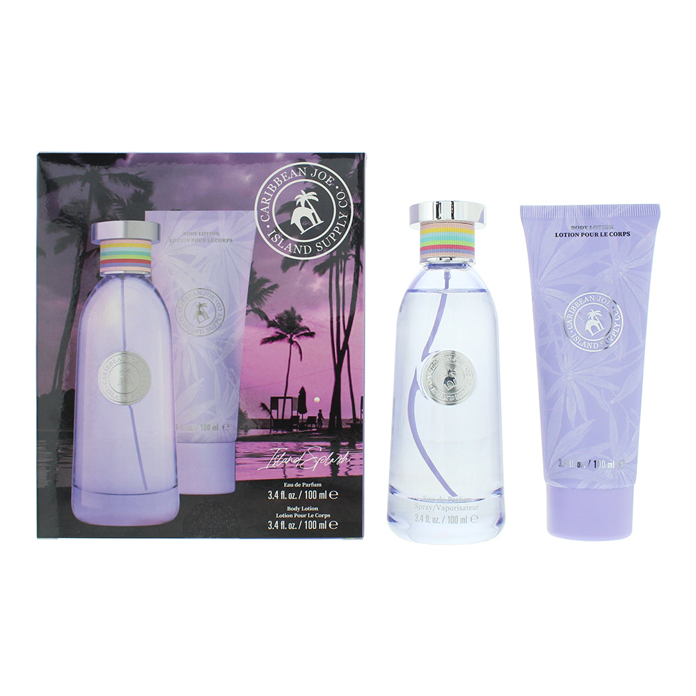 Caribbean Joe Island Supply Splash Photobox 2 Piece Gift Set: EDP 100ml - BL 100ml