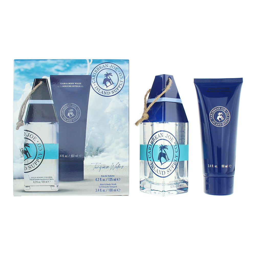 Caribbean Joe Island Supply Turquoise Waters Photobox 2 Piece Gift Set: EDT 125ml - HBW 100ml