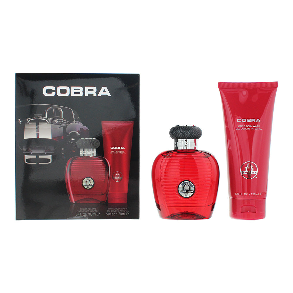 Carroll Shelby Red Cobra 2 Piece Gift Set: EDT 100ml - HBW 150ml