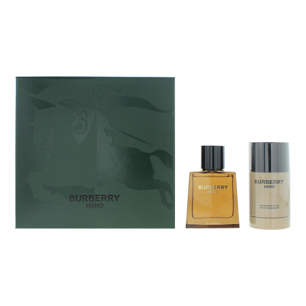 Burberry Hero  Piece Gift Set: Eau de Parfum 50ml - Deodorant Stick 75ml