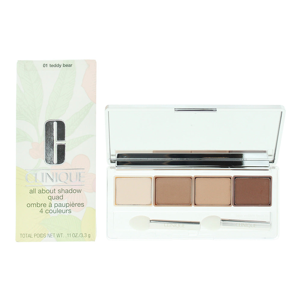 Clinique All About Shadow Quad 01 Teddy Bear Eyeshadow 3.3g