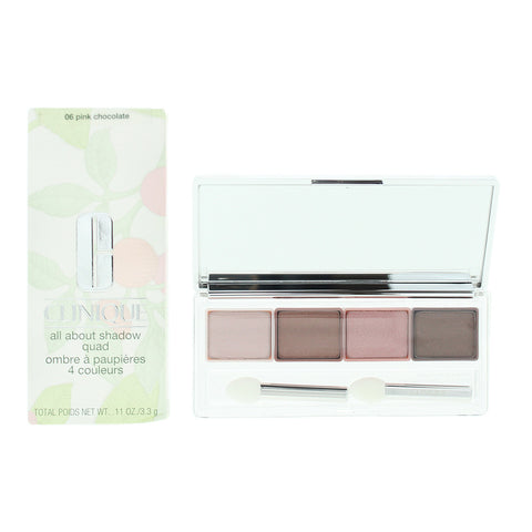 Clinique All About Shadow Quad 06 Pink Chocolate Eyeshadow 3.3g
