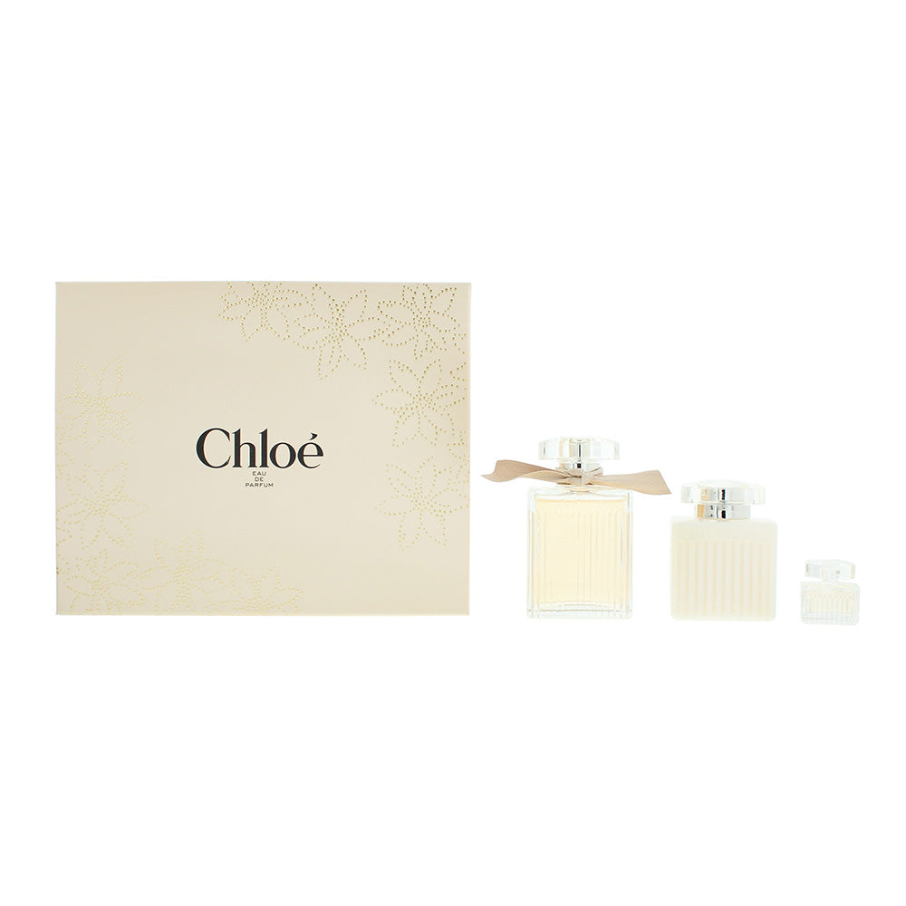 Chloé 3 Piece Gift Set: Eau de Parfum 100ml - Body Lotion 100ml - Eau de Parfum 5ml