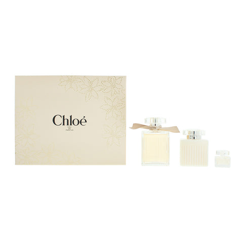 Chloé 3 Piece Gift Set: Eau de Parfum 100ml - Body Lotion 100ml - Eau de Parfum 5ml