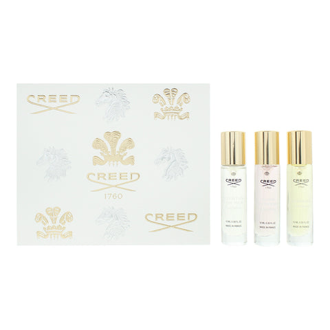 Creed  Piece Gift Set: Aventus For Her Eau de Parfum 10ml -Carmina Eau de Parfum 10ml - Wind Flowers Eau de Parfum 10ml