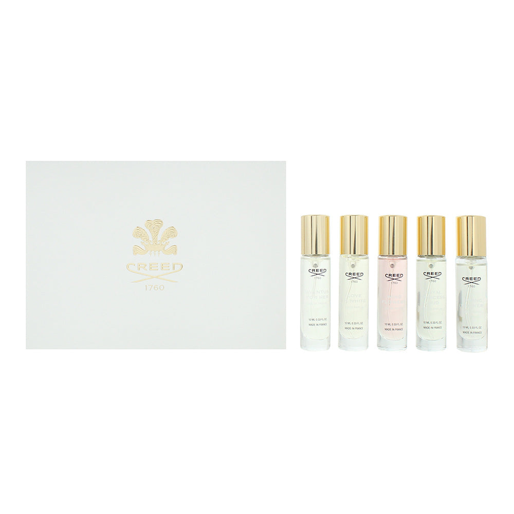 Creed 5 Piece Gift Set: Aventus For Her Eau de Parfum 10ml - Love In Eau de Parfum 10ml - Eau de Parfum 10ml - Eau de Parfum 10ml - Eau de Parfum 10ml