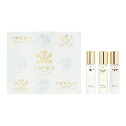 Creed 3 Piece Gift Set: Aventus For Her Eau de Parfum 10ml - Love in White Eau de Parfum 10ml - Wind Flowers Eau de Parfum 10ml