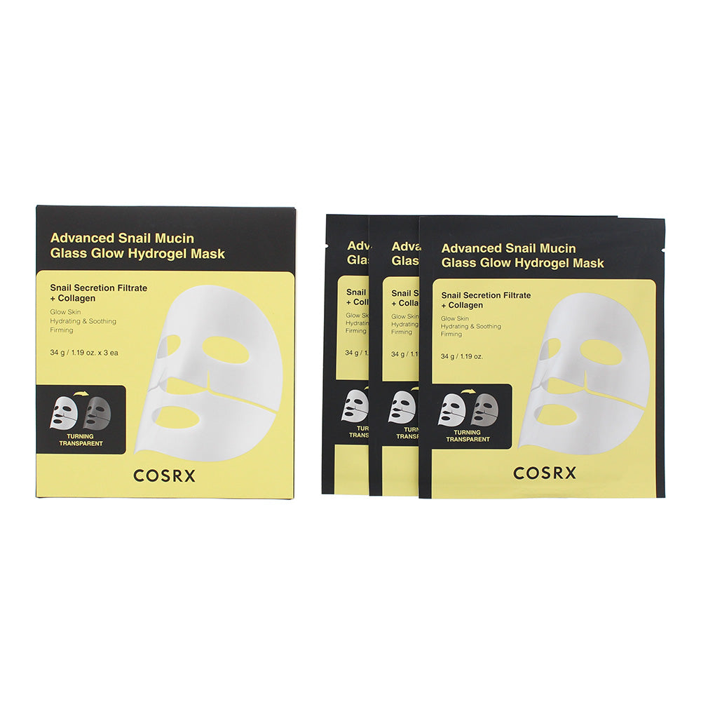 Cosrx Advanced Snail Mucin Glass Glow Hydrogel Face Mask 34g