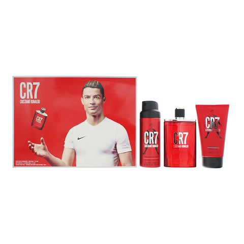 Cristiano Ronaldo Cr7 3 Piece Gift Set: Eau de Toilette 100ml - Shower Gel 150ml
