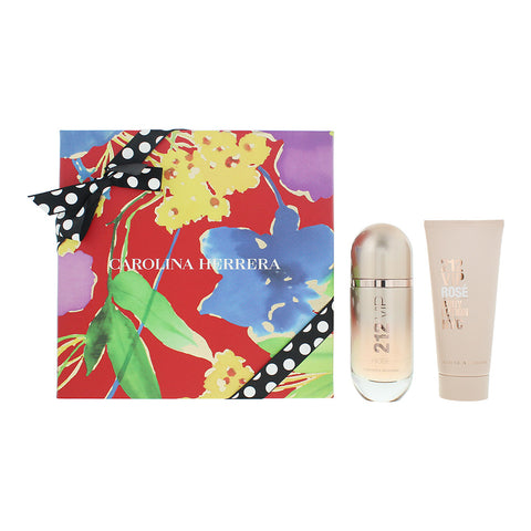 Carolina Herrera 212 Vip Rose 2 Piece Gift Set: Eau de Parfum 80ml - Body Lotion 100ml