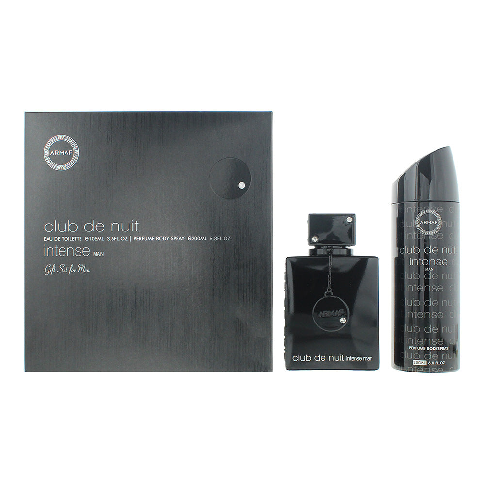Armaf Club De Nuit Intense 2 Piece Gift Set: Eau de Toilette 105ml - Body Spray 200ml