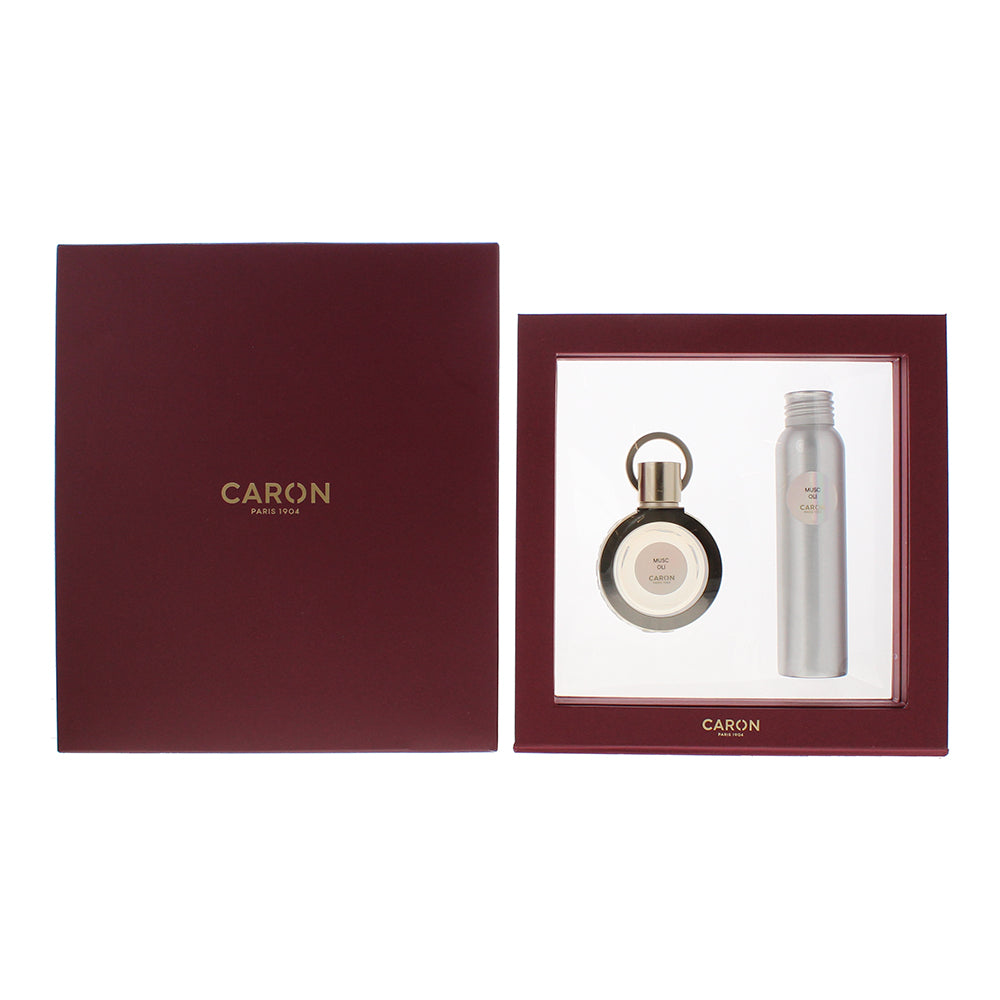 Caron Musc Oli 2 Piece Gift Set: Eau De Toilette 30ml - Refill Eau De Toilette 1