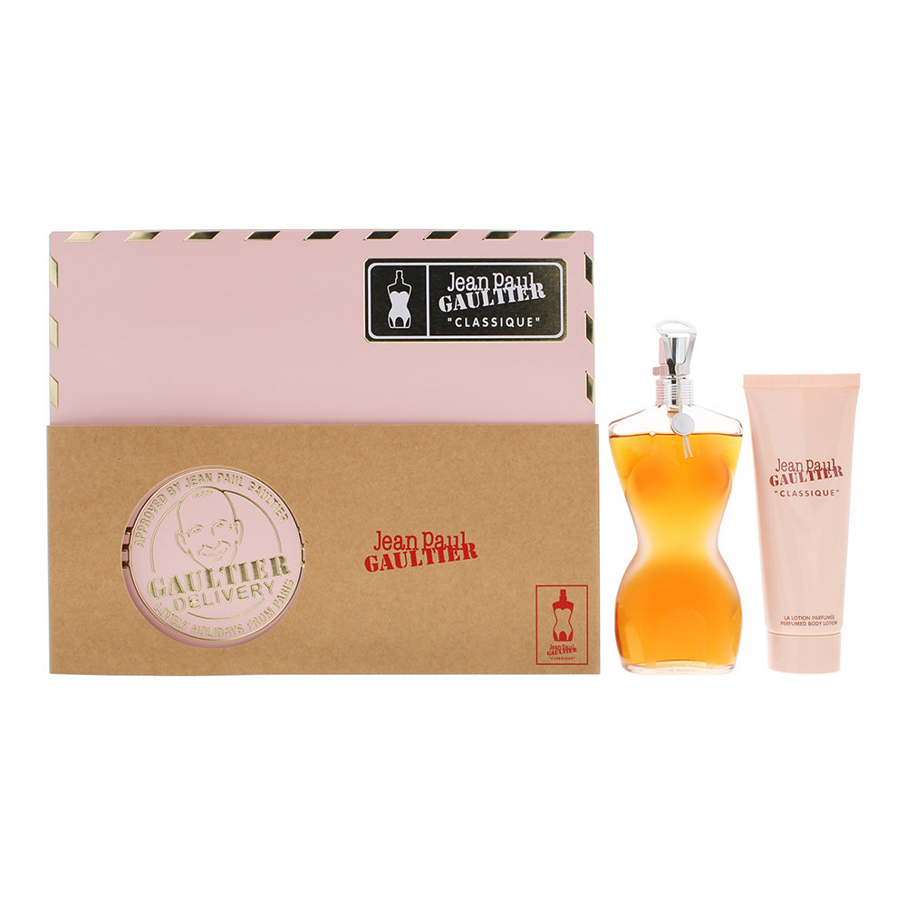 Jean Paul Gaultier Classique 2 Piece Gift Set: Eau de Toilette 100ml - Body Loti