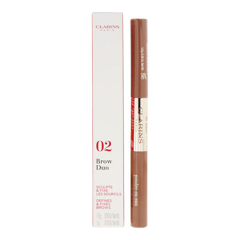 Clarins Brow Duo 02 Auburn Defines & Fixed Brow Pencil 2.8g