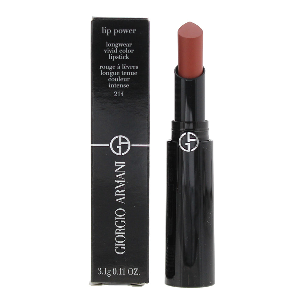 Giorgio Armani Lip Power Longwear Vivid Color 214 Lipstick 3.1g