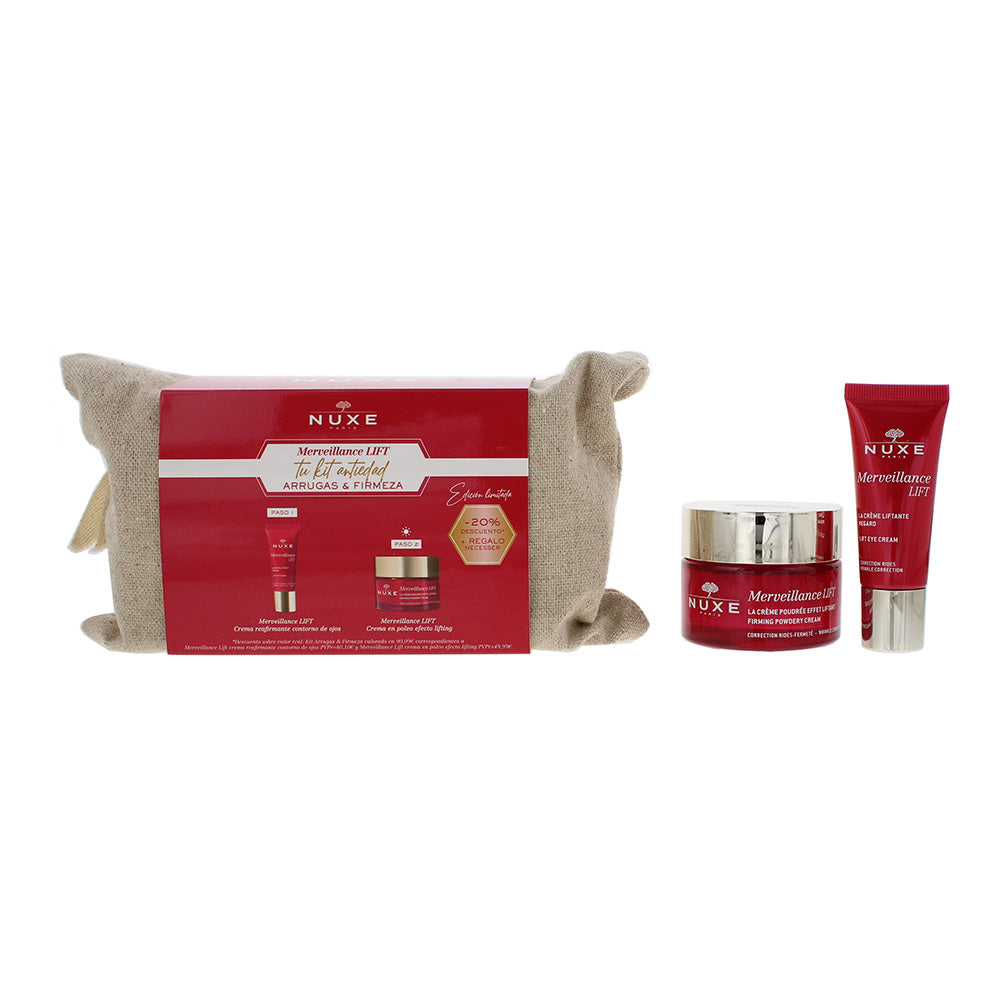 Nuxe Merveillance 2 Piece Gift Set: Cream Powder 50ml - Eye Contour Care 15ml