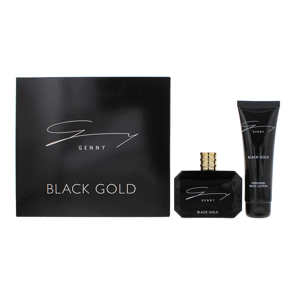 Genny Black Gold 2 Piece Gift Set: Eau de Toilette 100ml - Body Lotion 100ml